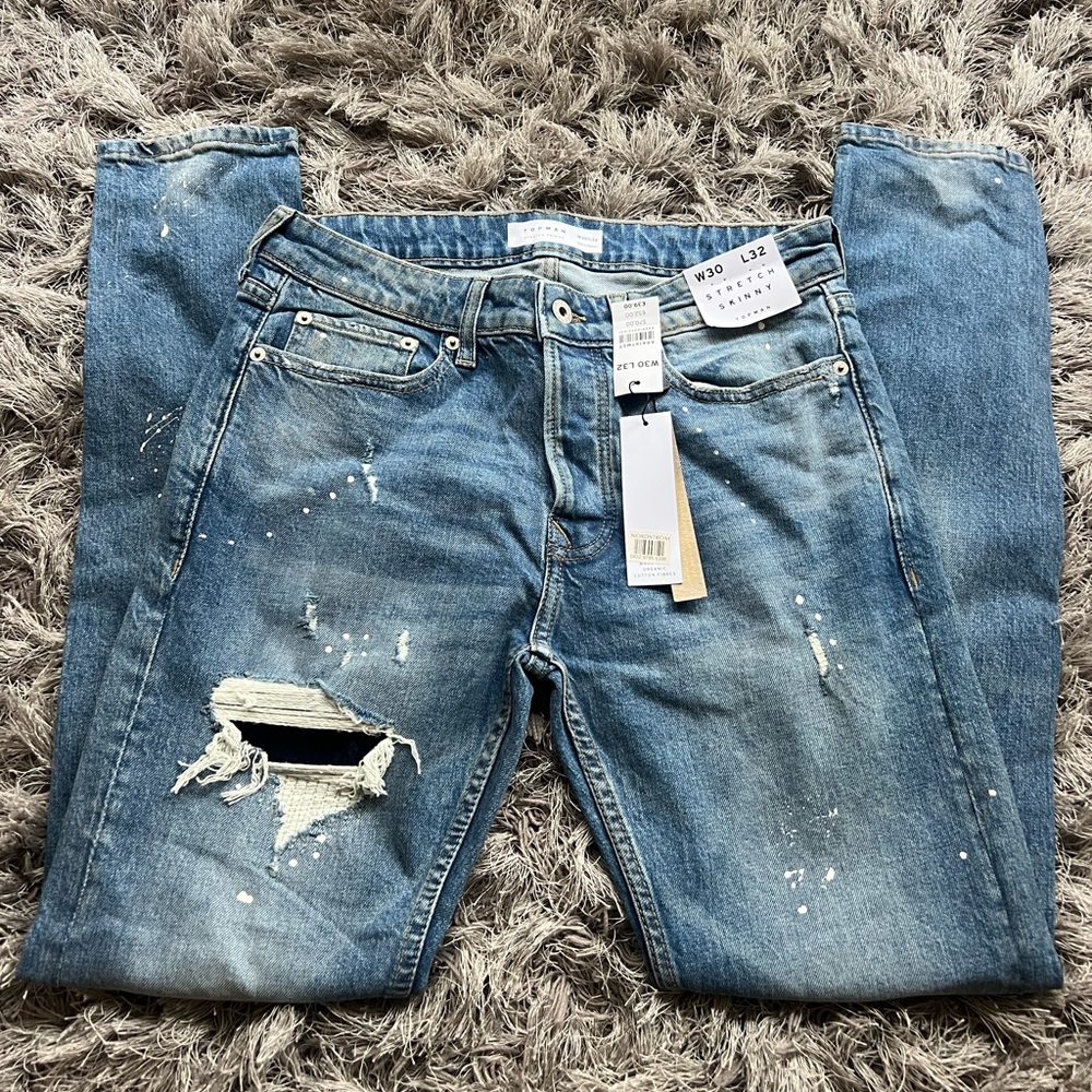 Topman Distressed Jeans